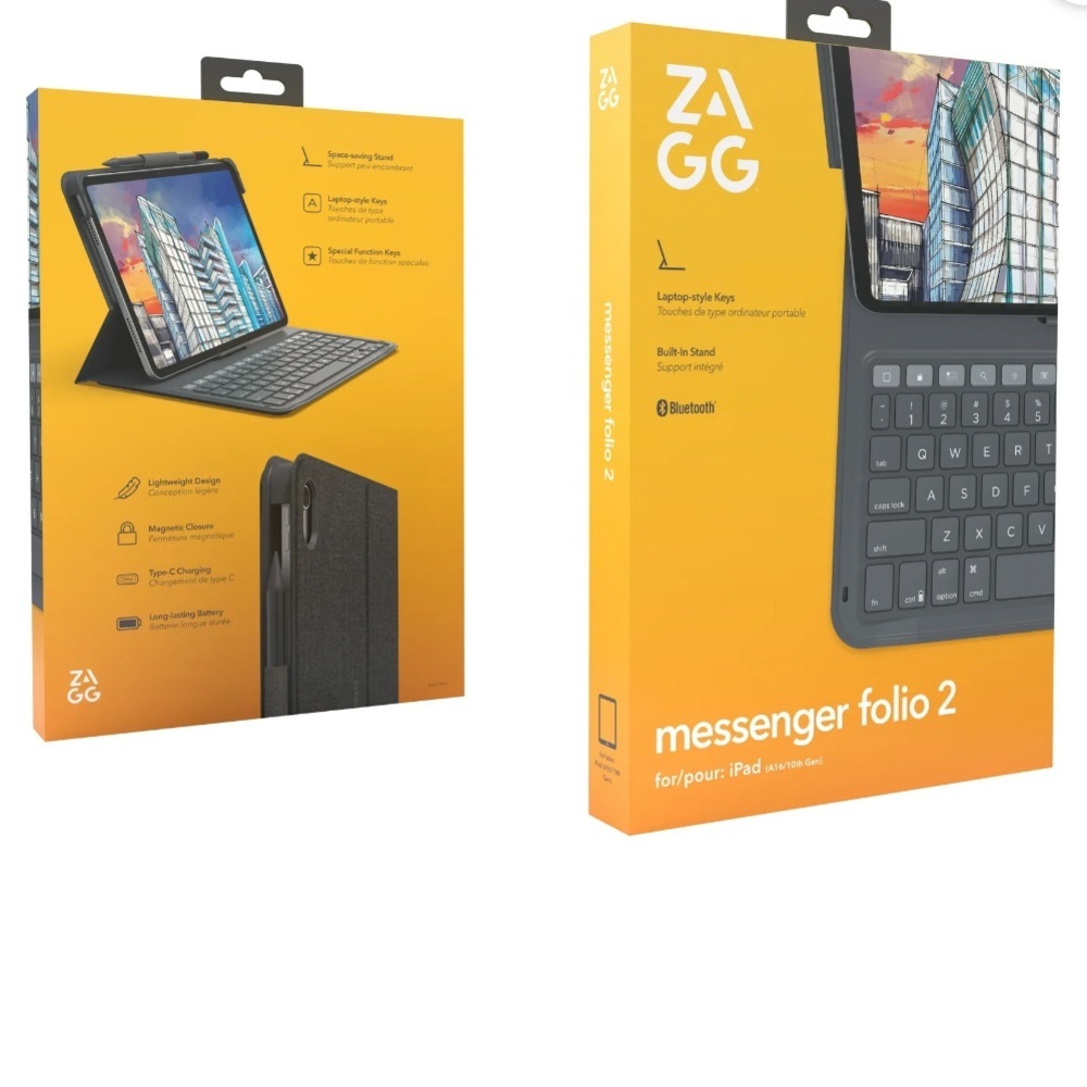 ZAGG Messenger Folio 2 Keyboard Case – iPad 10th Gen